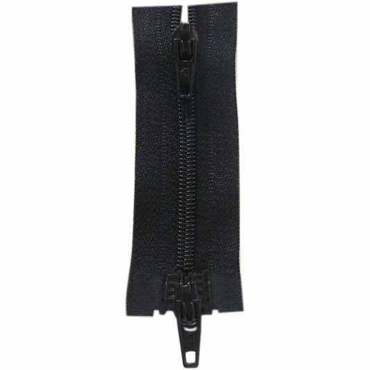 COSTUMAKERS 55 cm (22 in) Activewear Two-Way Separating Zipper – Black