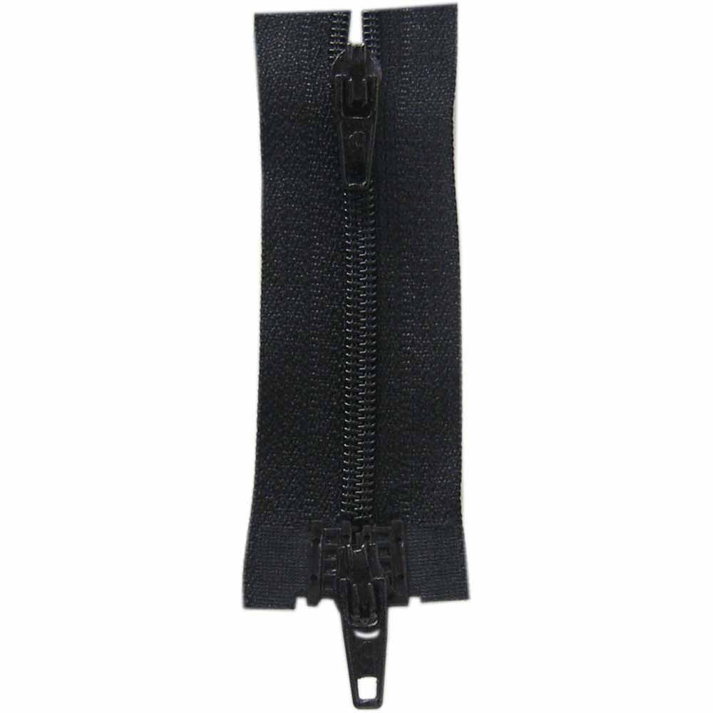 COSTUMAKERS 60 cm (24 in) Activewear Two-Way Separating Zipper – Black