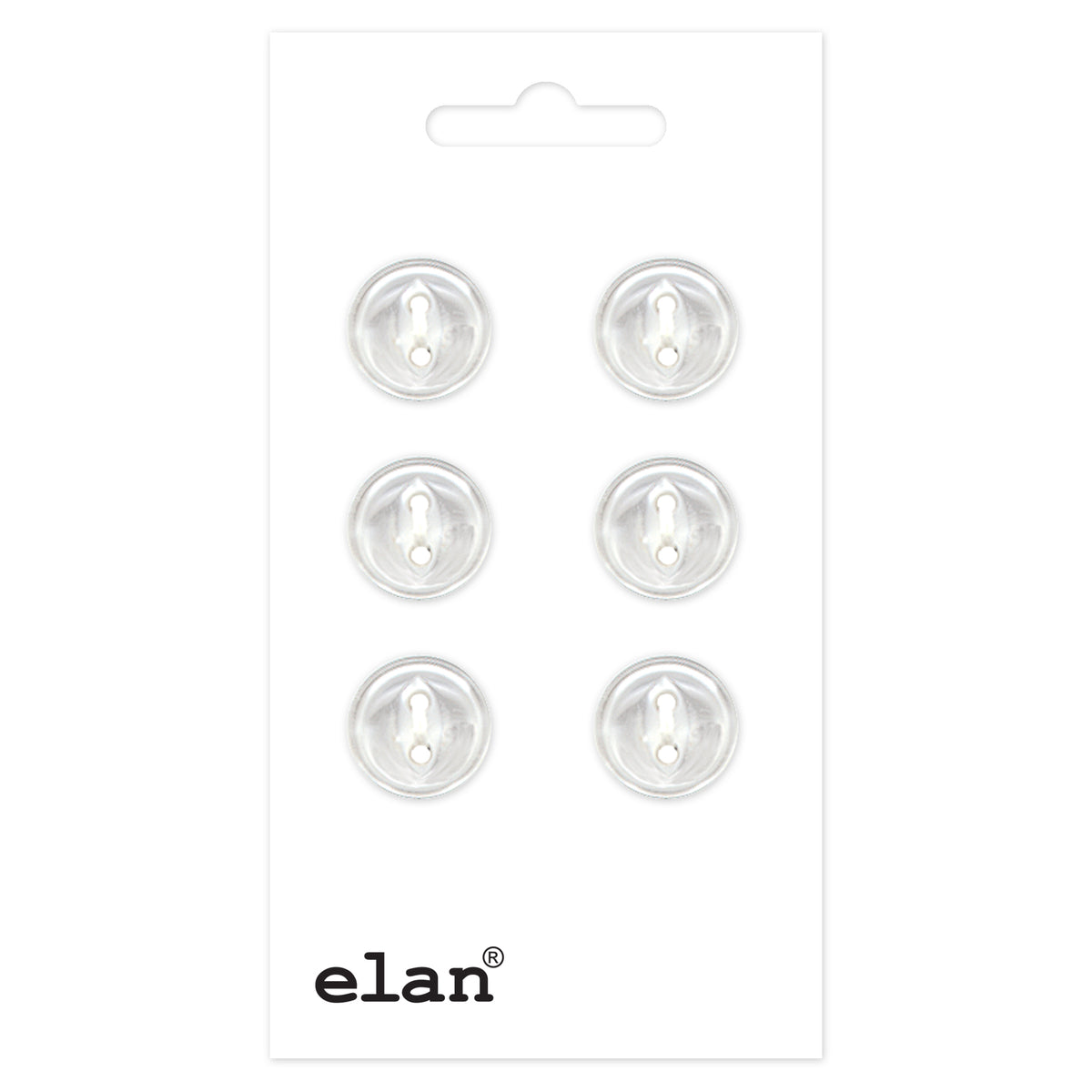ELAN 2-Hole Button 11 mm (3/8 in) 5 Count