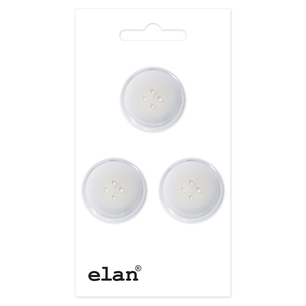 ELAN 4-Hole Button 18 mm (3/4 in) 3 Count