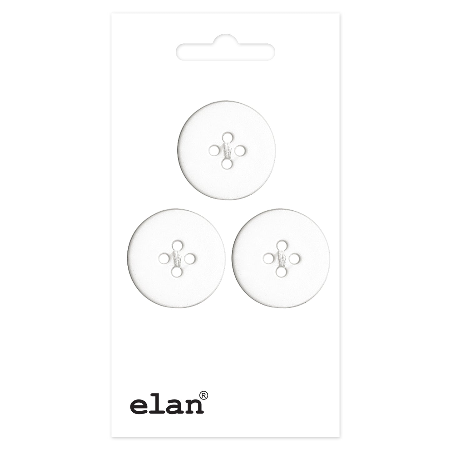 ELAN 4 Hole Button - 18mm (3/4) - 3 count