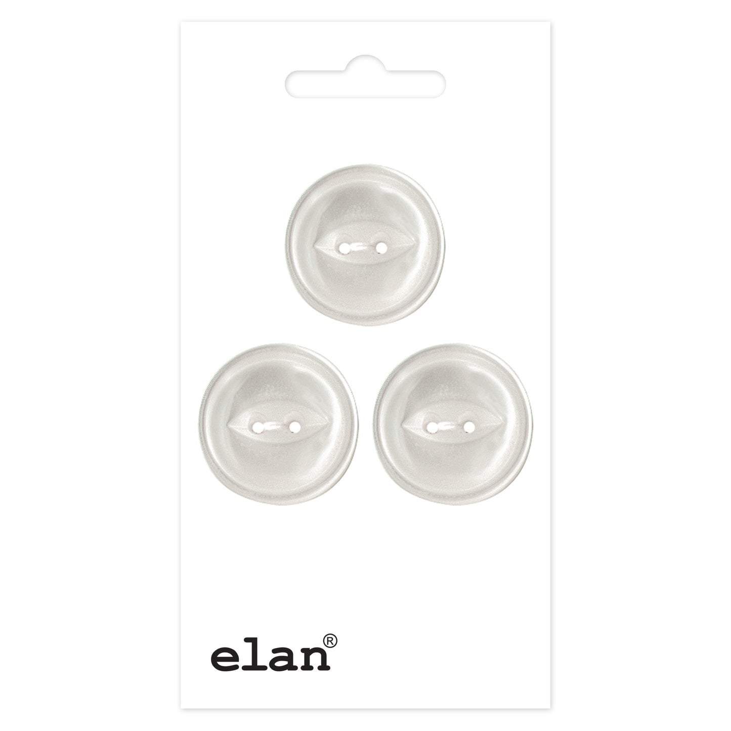 ELAN 2 Hole Button - 18mm (3/4) - 3 count