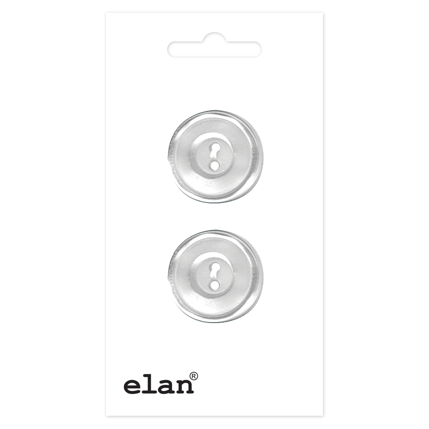 ELAN 2 Hole Button - 19mm (3/4) - 2 count