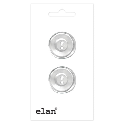 ELAN 2-Hole Sew-Through Button 19 mm (3/4 in) 2-Count