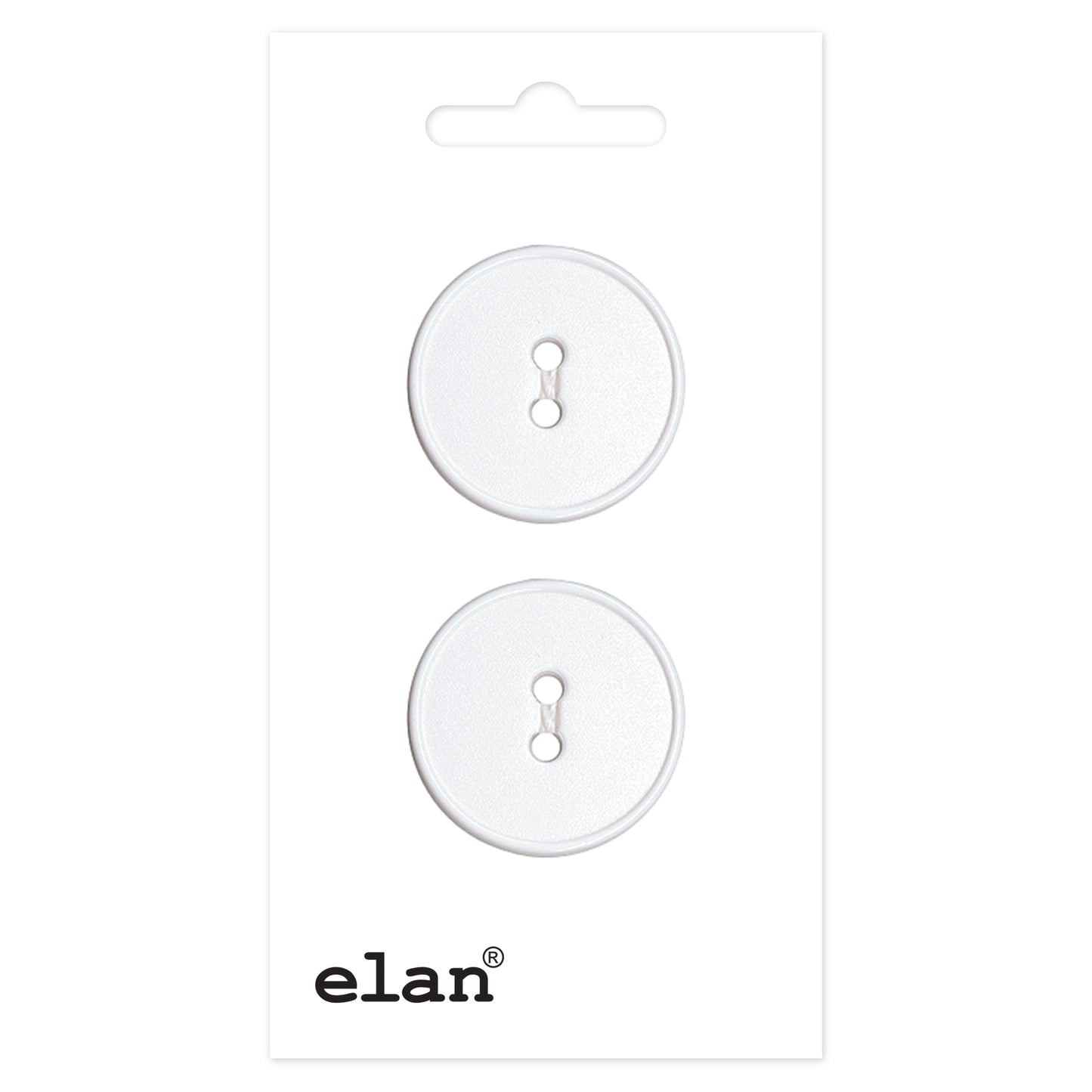 ELAN 2-Hole Sew-Through Button 23 mm (7/8 in) 2-Count