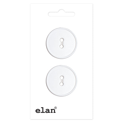 ELAN 2-Hole Sew-Through Button 23 mm (7/8 in) 2-Count