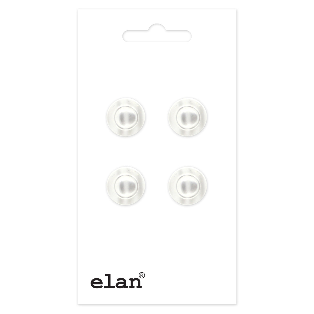 ELAN shank buttons, 11 mm (3/8 in.), 4-count