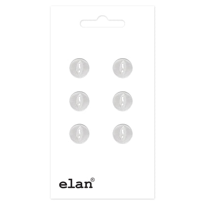 ELAN 2-Hole Button 10 mm (3/8 in) 6-Pack