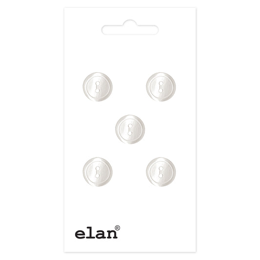 ELAN 2-Hole Buttons 10 mm (3/8 in) 5 Count