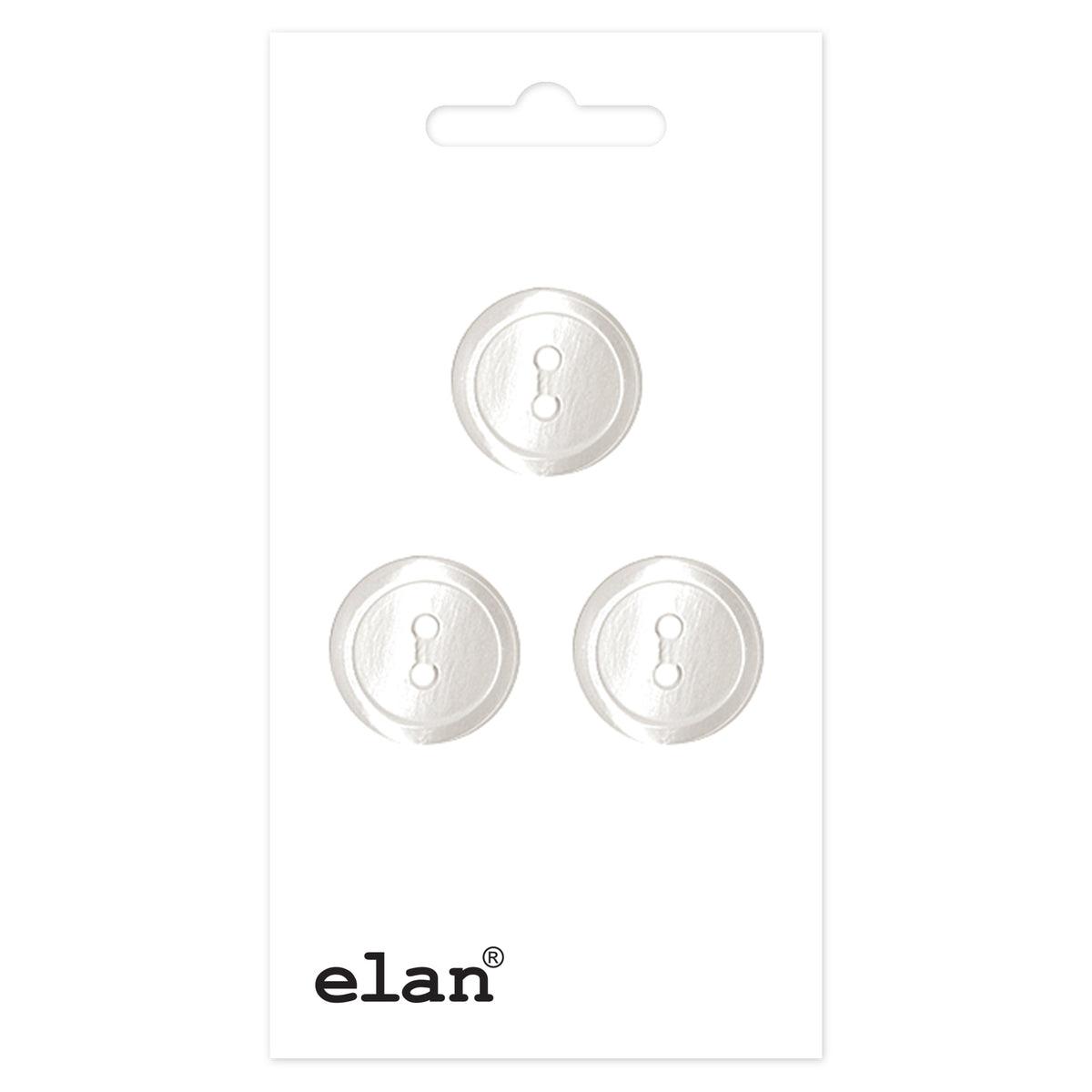 ELAN 2-Hole Buttons 15 mm (5/8 in) 3 Count