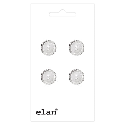 ELAN 2-Hole Sew-Through Button 12 mm (1/2 in) 4-Pack