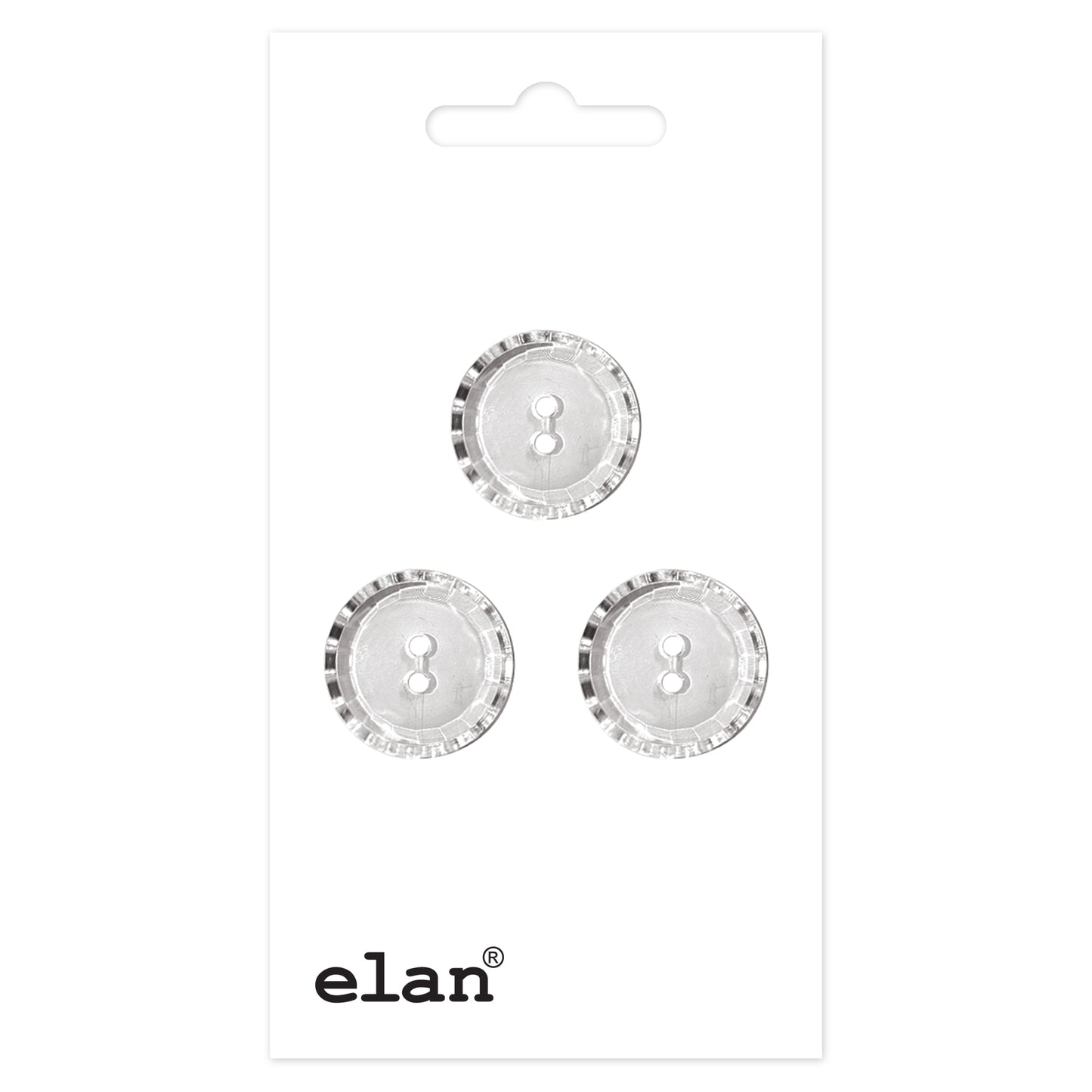 ELAN 2 Hole Button - 15mm (5/8) - 3 count