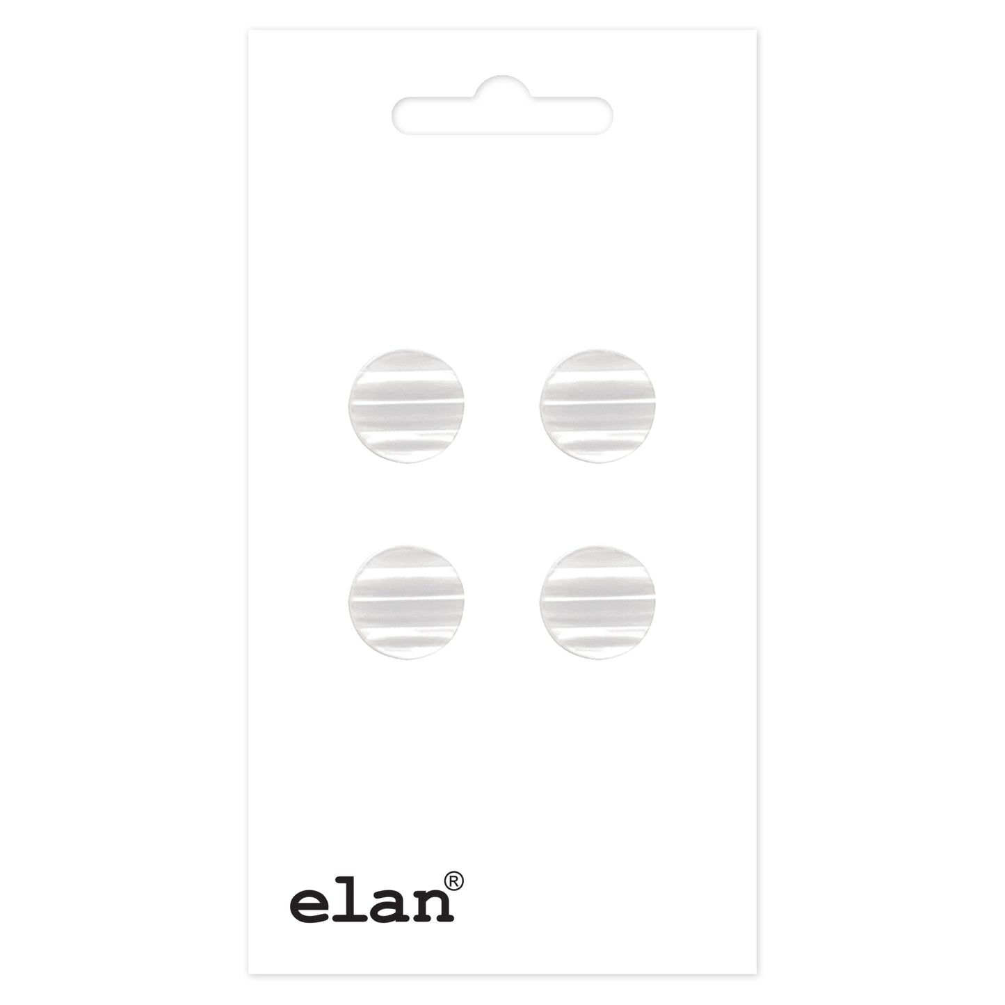 ELAN Raised Shank Button 12 mm (1/2 In) 4-Count Card