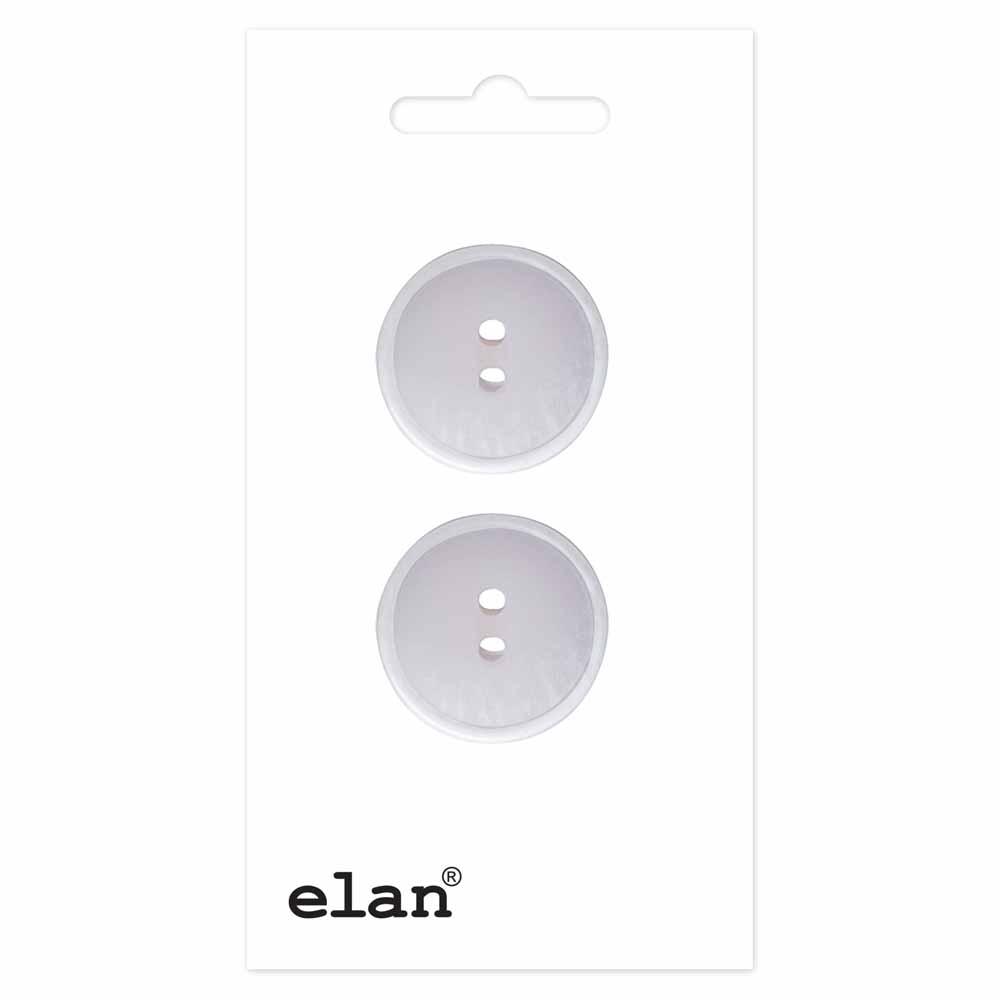 ELAN 2-Hole Button 20 mm (3/4 in) 2 Count