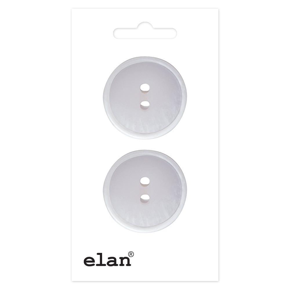 ELAN 2-Hole Button 25 mm (1 in) 2 Count