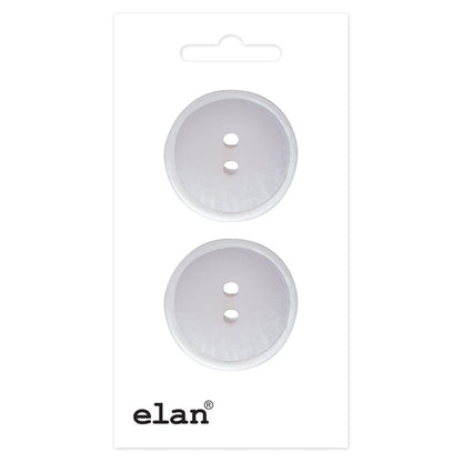 ELAN 2-Hole Button 25 mm (1 in) 2 Count