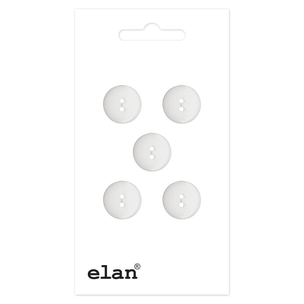 ELAN 2-Hole Button 12 mm (1/2 in) 5 Count