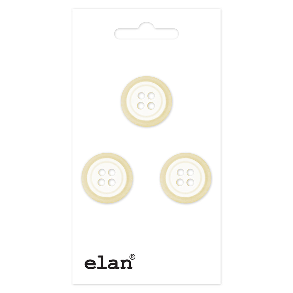 ELAN 4 Hole Button - 15mm (5/8 in.) - 3pcs
