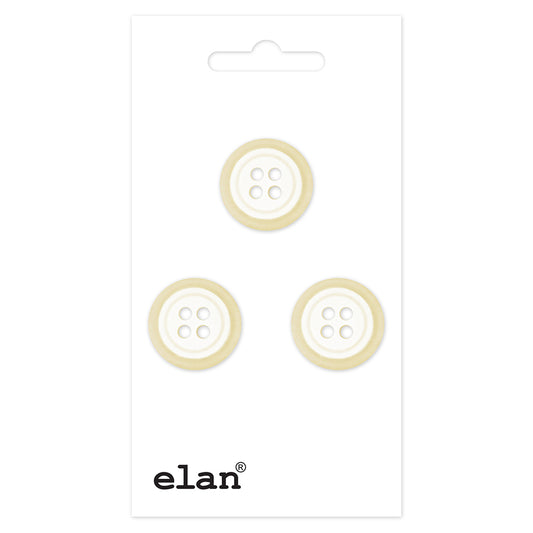 ELAN 4 Hole Button - 15mm (5/8 in.) - 3pcs