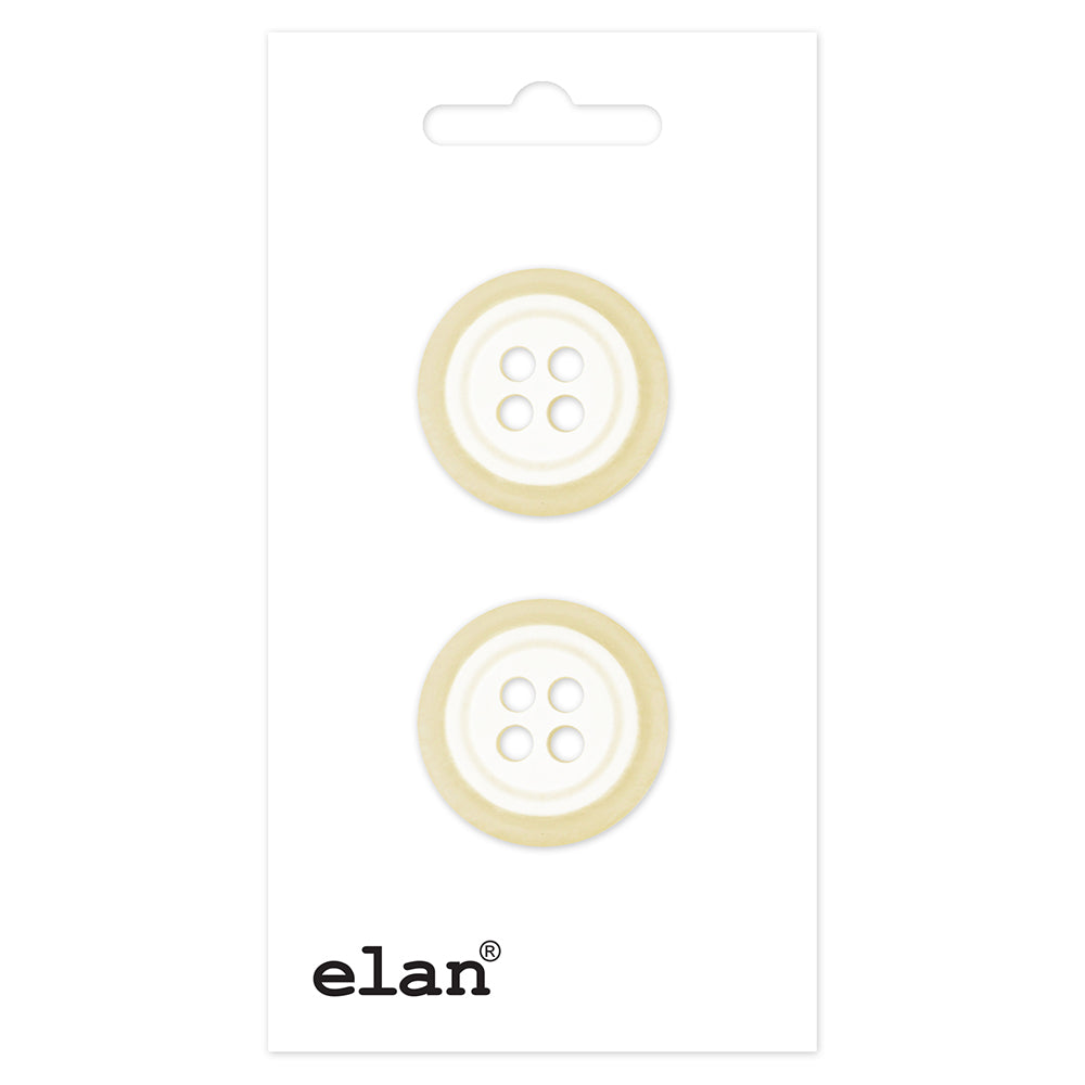 ELAN Button 4-Hole Sew-Through 20 mm (3/4 in) 2 Count