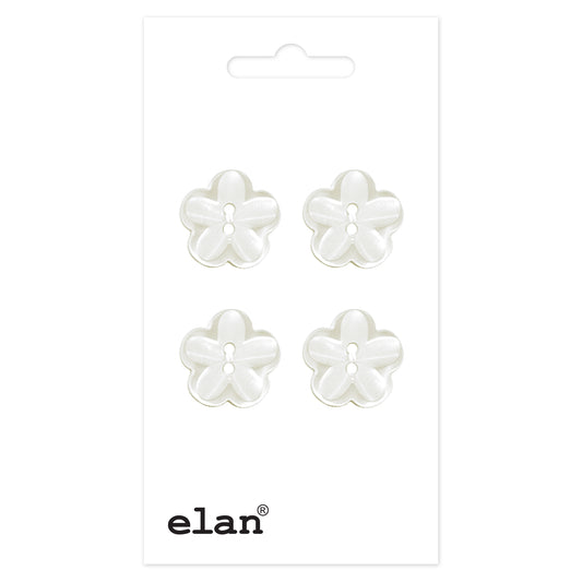 ELAN 2-Hole Button, 15 mm (5/8 in), 4-Count