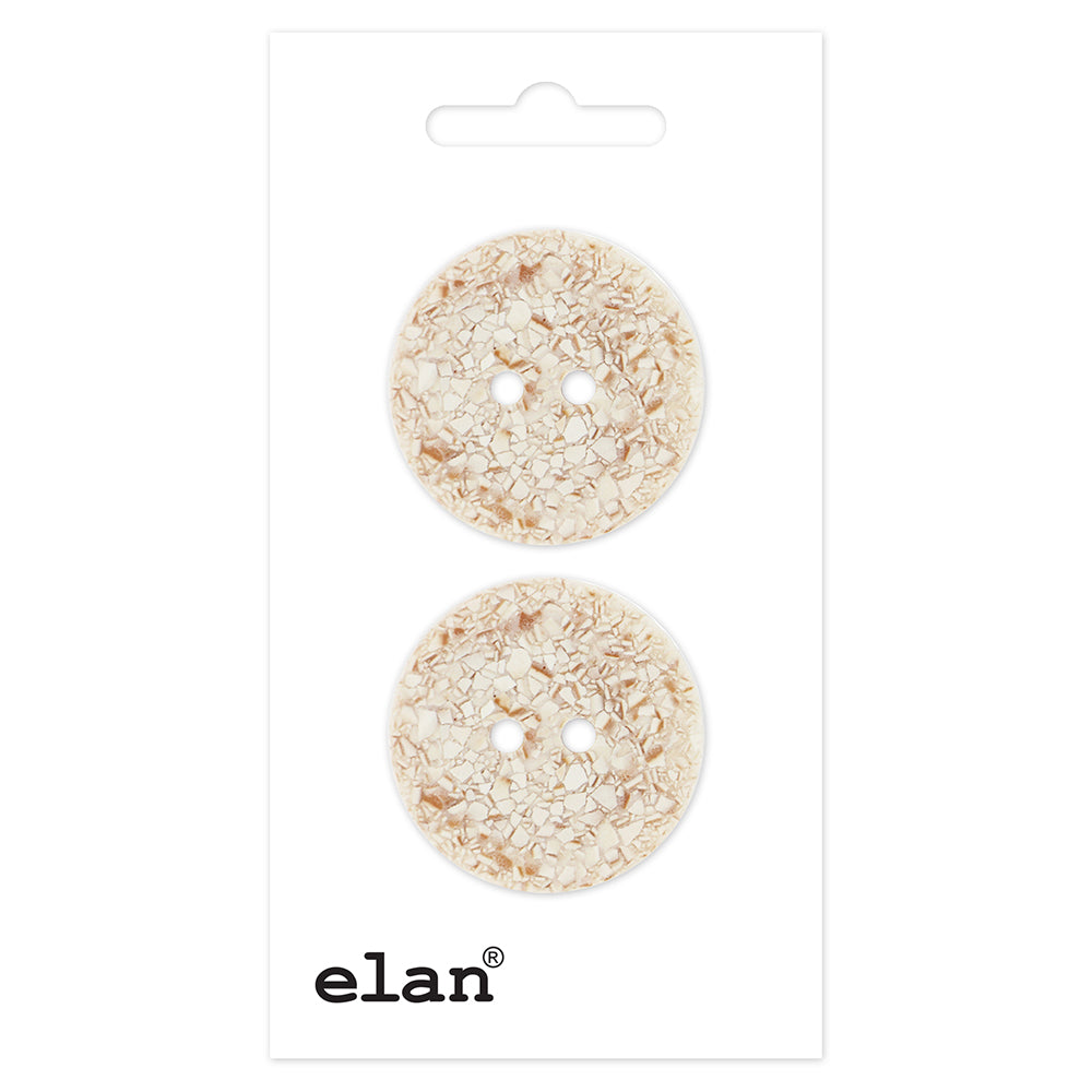 ELAN Sew-Through 2-Hole Button 25 mm (1 in) 2 Count