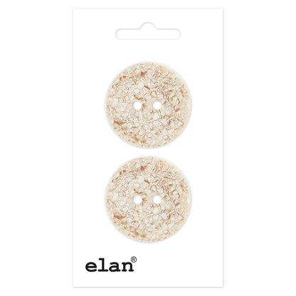 ELAN Sew-Through 2-Hole Button 25 mm (1 in) 2 Count