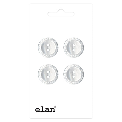 ELAN Sew-Through 2-Hole Button 14 mm (1/2 in) 4 Count