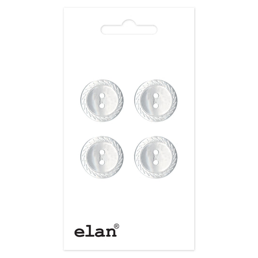 ELAN Sew-Through 2-Hole Button 14 mm (1/2 in) 4 Count