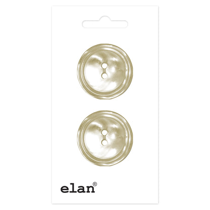 ELAN 2-Hole Button 23 mm (7/8 in) 2 Count