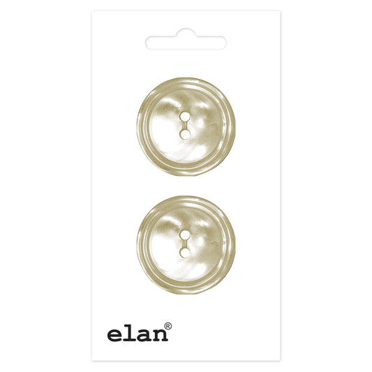 ELAN 2-Hole Button 23 mm (7/8 in) 2 Count