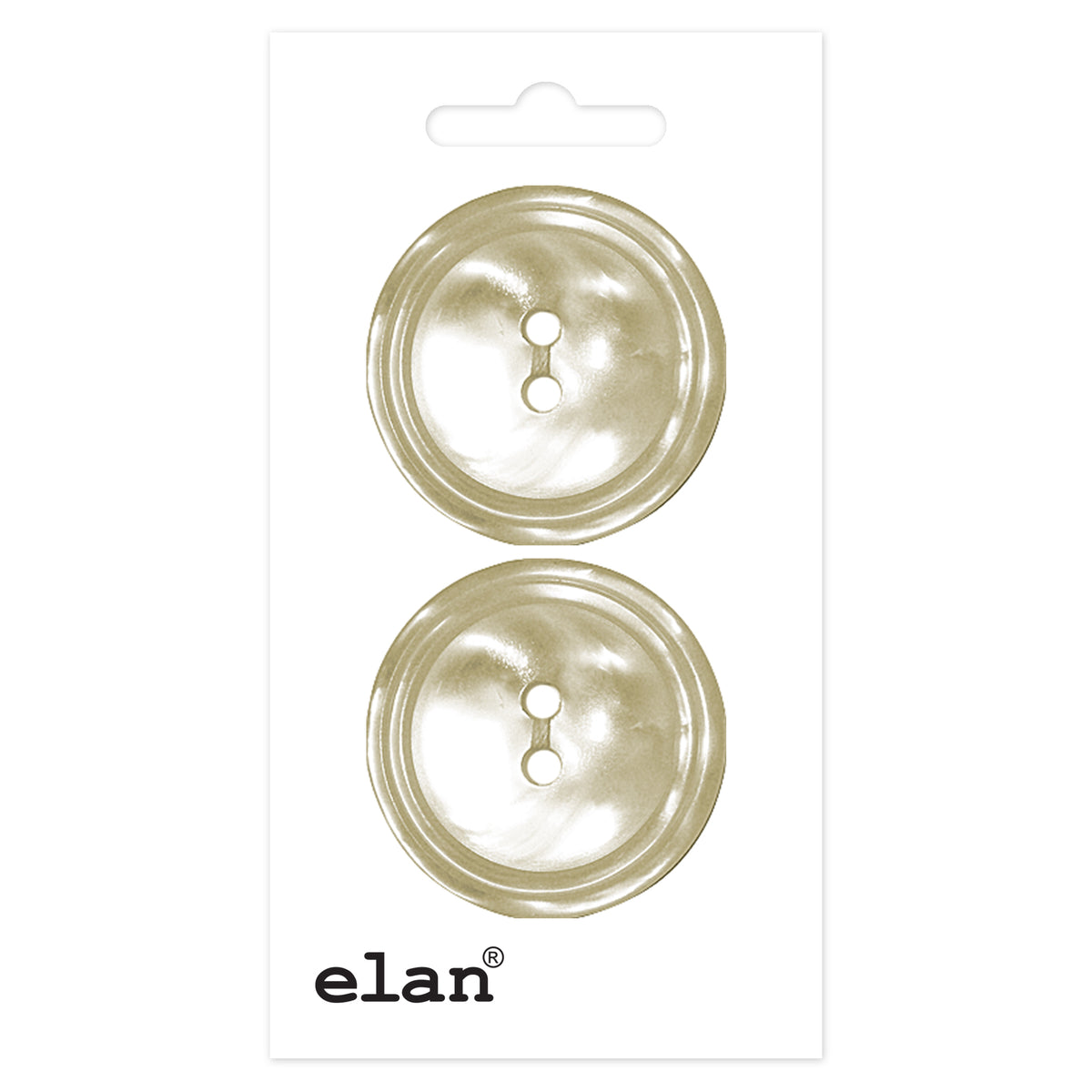 ELAN 2-Hole Button 28 mm (1 1/8 in) 2 Count