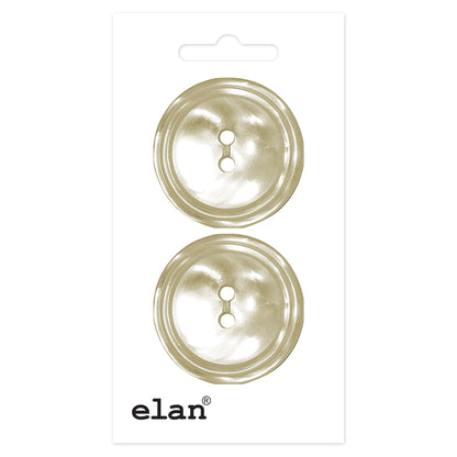 ELAN 2-Hole Button 28 mm (1 1/8 in) 2 Count