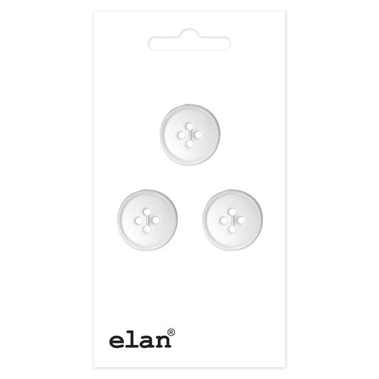 ELAN 4 Hole Button - 18mm (3/4) - 3 count