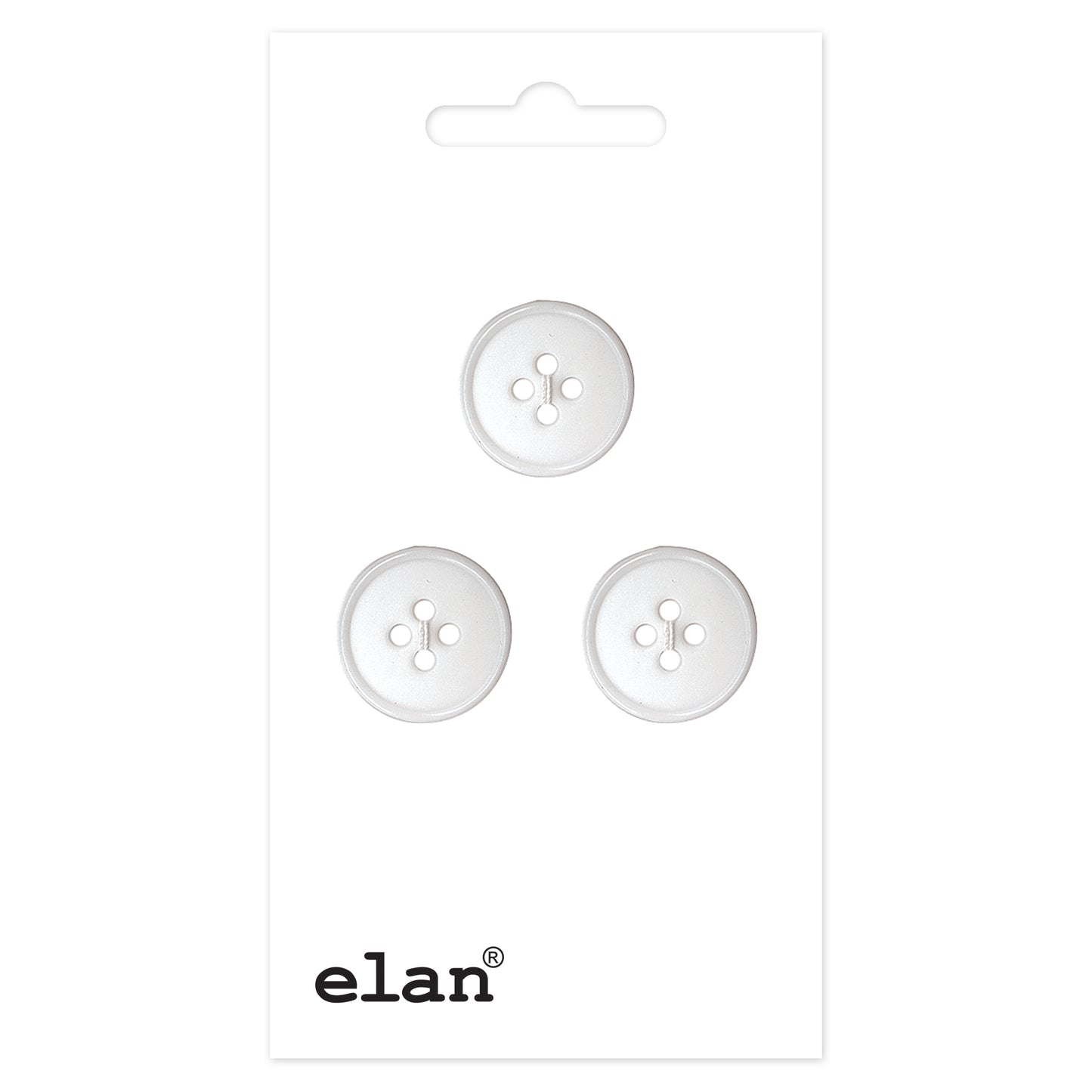 ELAN 4-Hole Sew-Through Button 18 mm (3/4 in) 3-Count
