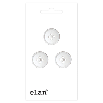 ELAN 4-Hole Sew-Through Button 18 mm (3/4 in) 3-Count