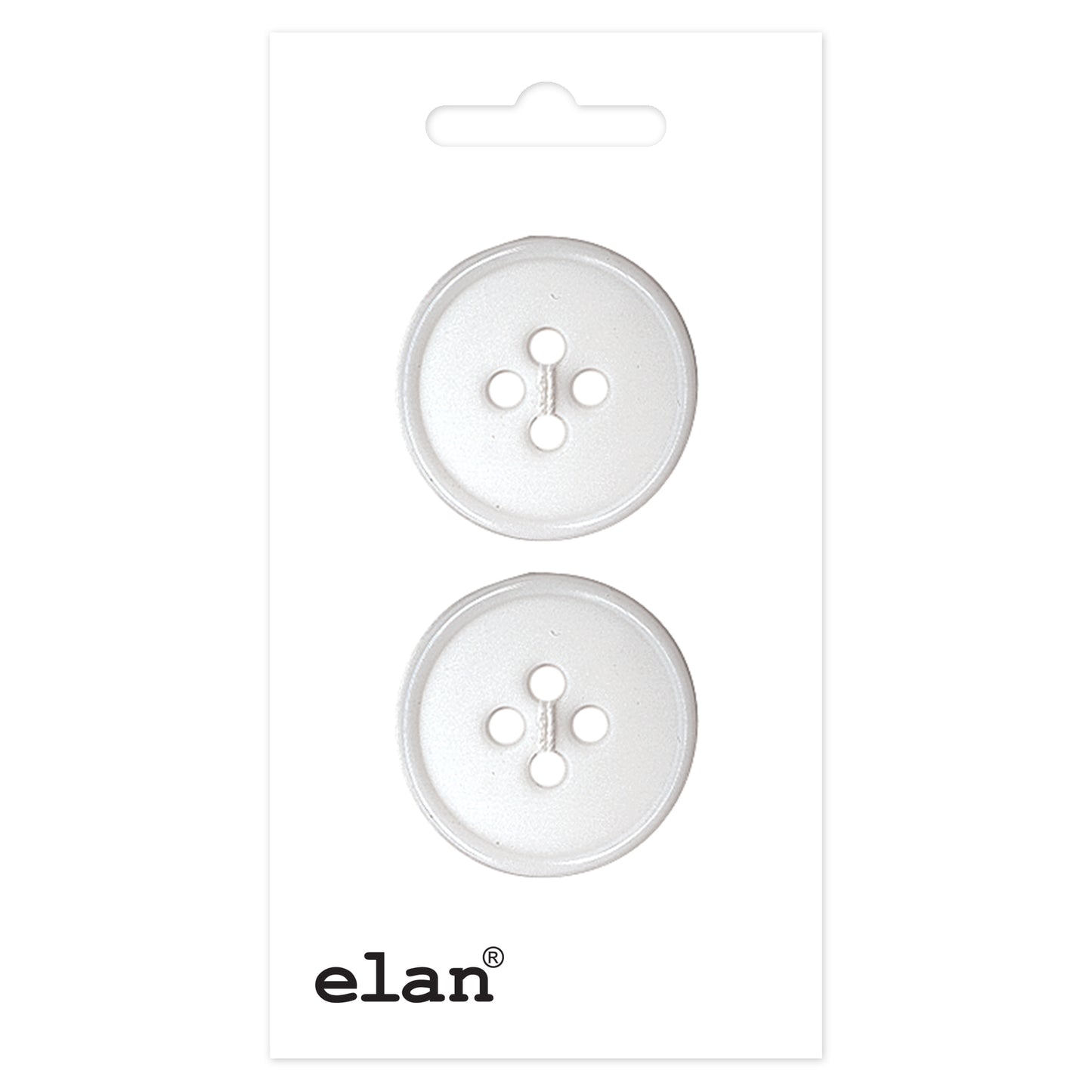 ELAN 4 Hole Button - 23mm (7/8) - 2 count