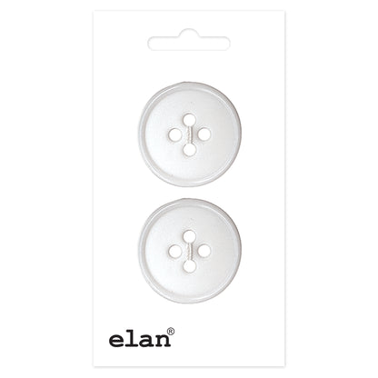 ELAN 4-Hole Sew-Through Button 23 mm (7/8 in) 2-Count