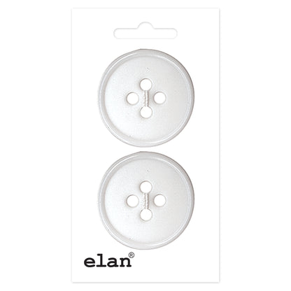 ELAN 4-Hole Sew-Through Button 28 mm (1 1/8 in) 2-Count