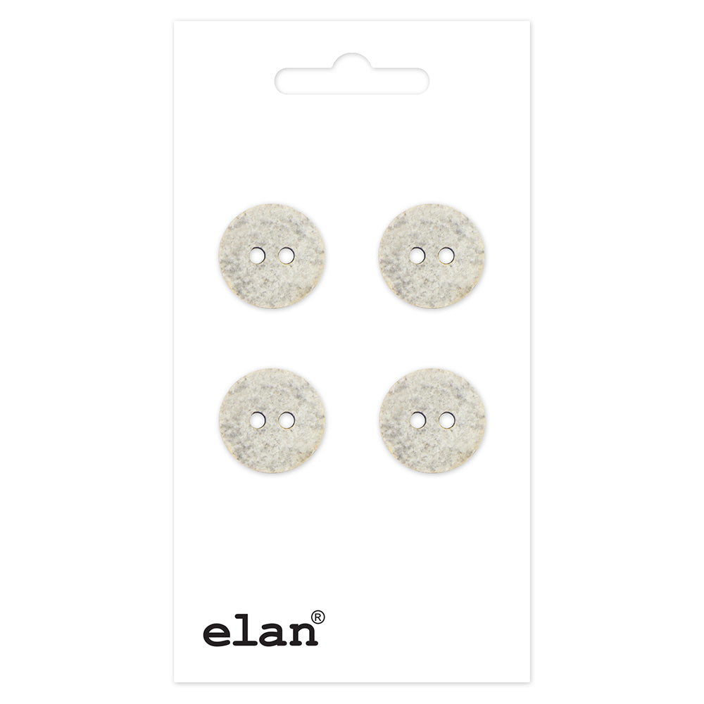 ELAN Round 2-Hole Sew-Through Button, 13 mm (1/2 in), 4-Count