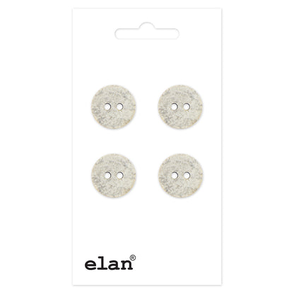 ELAN Round 2-Hole Sew-Through Button, 13 mm (1/2 in), 4-Count