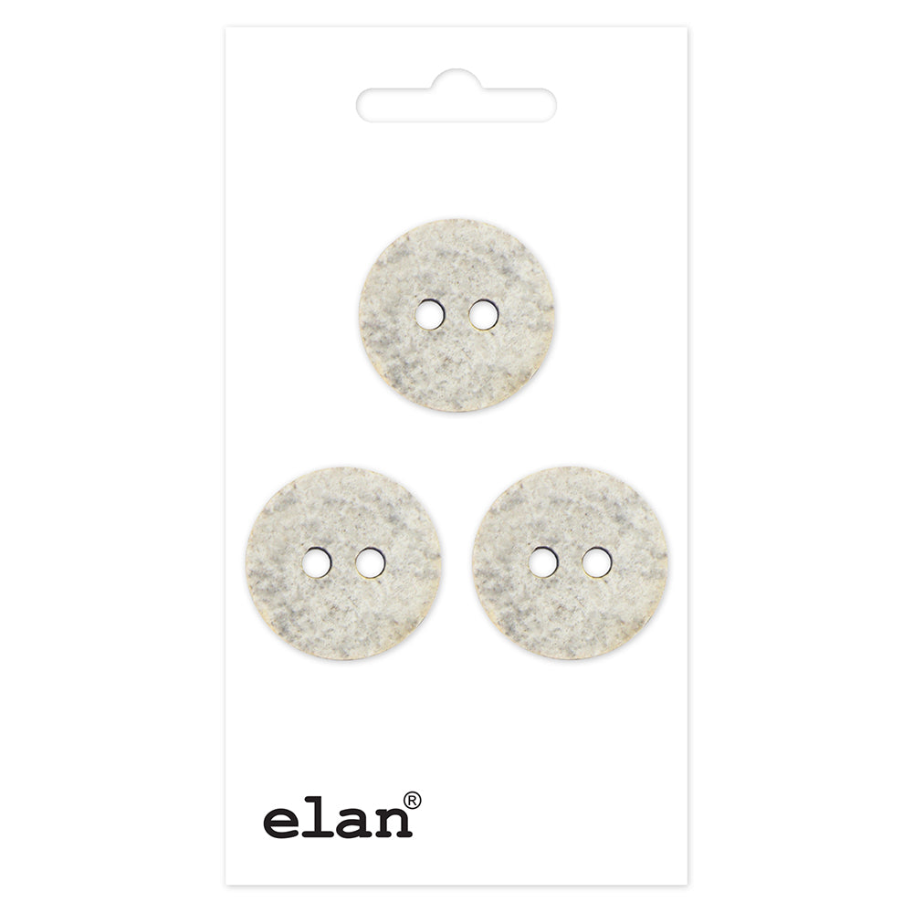 ELAN Round 2-Hole Sew-Through Button, 15 mm (5/8 in), 3-Count