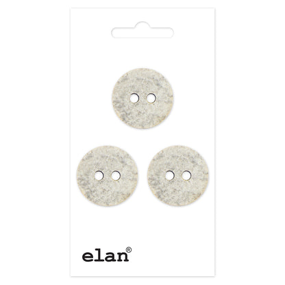 ELAN Round 2-Hole Sew-Through Button, 15 mm (5/8 in), 3-Count