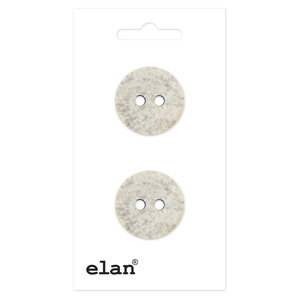 ELAN Round 2-Hole Sew-Through Button, 20 mm (3/4 in), 2-Count