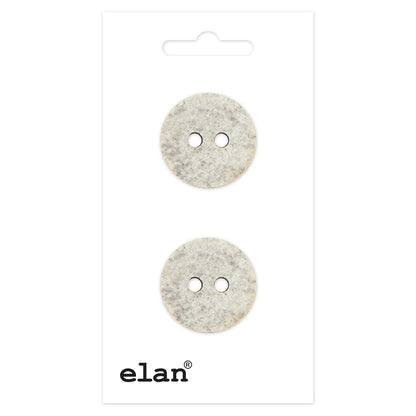ELAN Round 2-Hole Sew-Through Button, 20 mm (3/4 in), 2-Count