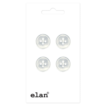 ELAN 4-Hole Button 12 mm (1/2 in) 4 Count