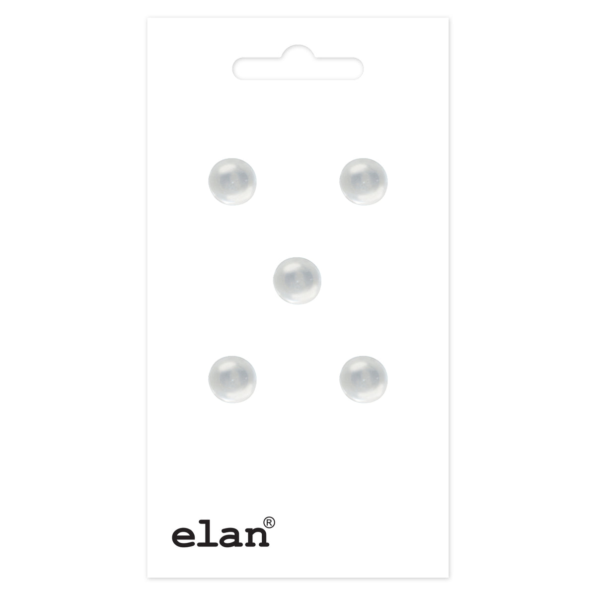 ELAN Shank Button 7 mm (1/4 in) 5 Count