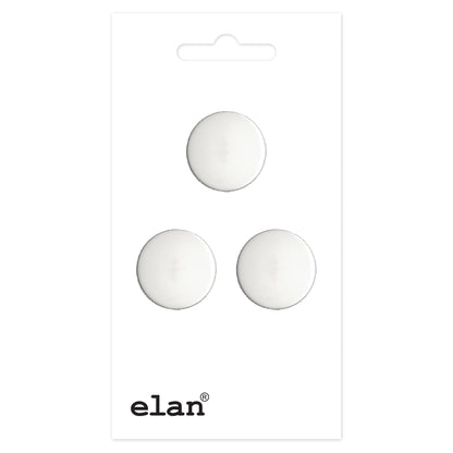 ELAN shank buttons, 15 mm (9/16 in.), 3-count