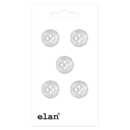 ELAN 4-Hole Button 12 mm (1/2 in) 5 Count