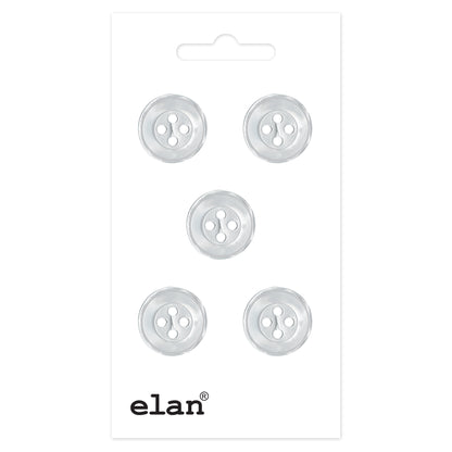 ELAN 4-Hole Button 13 mm (1/2 in) 5 Count